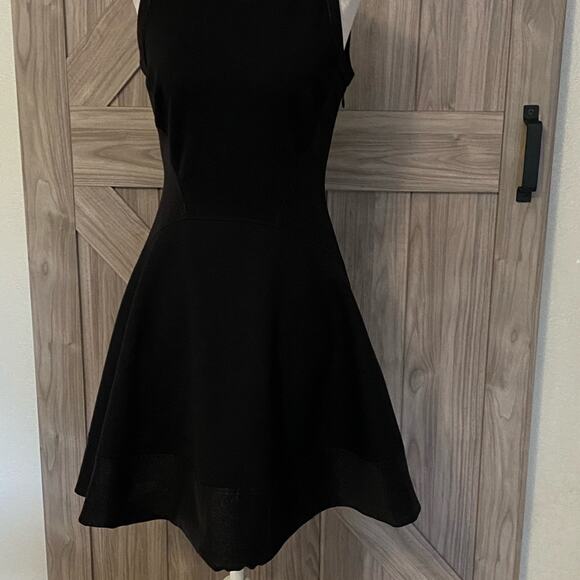 Ted Baker crewneck black mini dress Jimena 2 Fit and flare - Picture 3 of 8